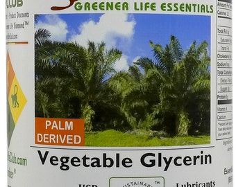 Glycerin Vegetable - 1 Quart (43 oz. net wt) - Non GMO - Sustainable Palm Based - USP - KOSHER - Pharmaceutical Grade