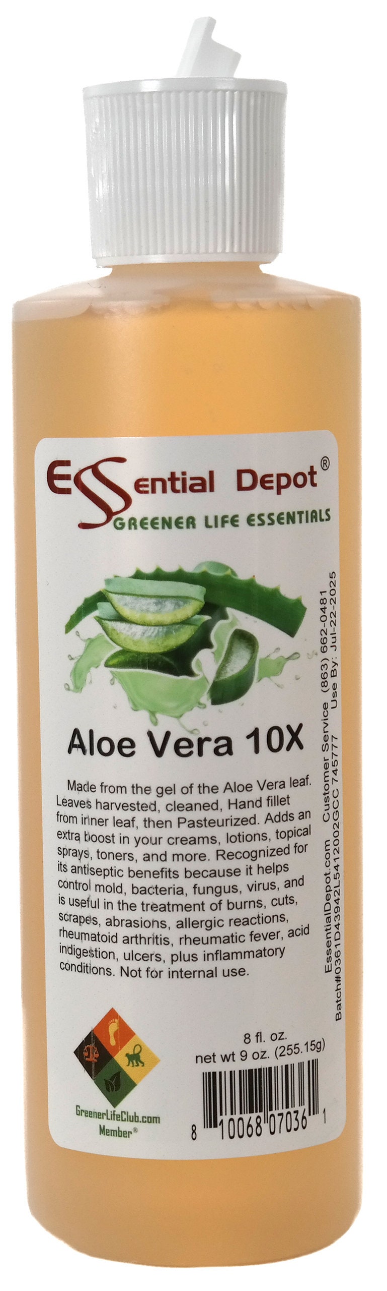 cylinder forvisning praktisk Aloe Vera Gel 10X Decolorized No Chemical Processing - Etsy