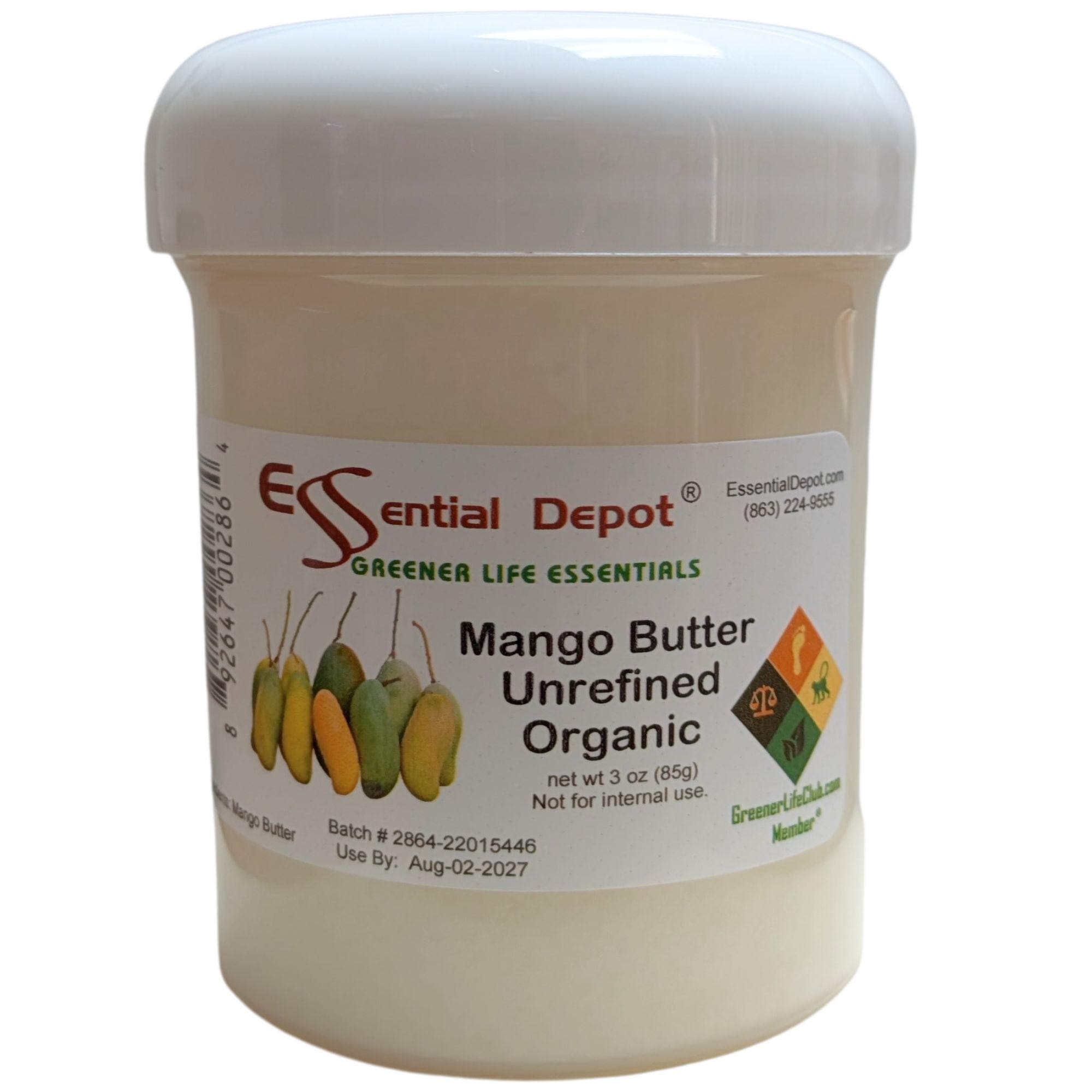 Organic Mango Butter 3 oz.