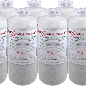 16 lbs Potassium Hydroxide Flakes KOH - 8 x 2lb Bottles image 1