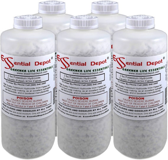 Potassium Hydroxide Flakes 10 lbs KOH Free Shipping