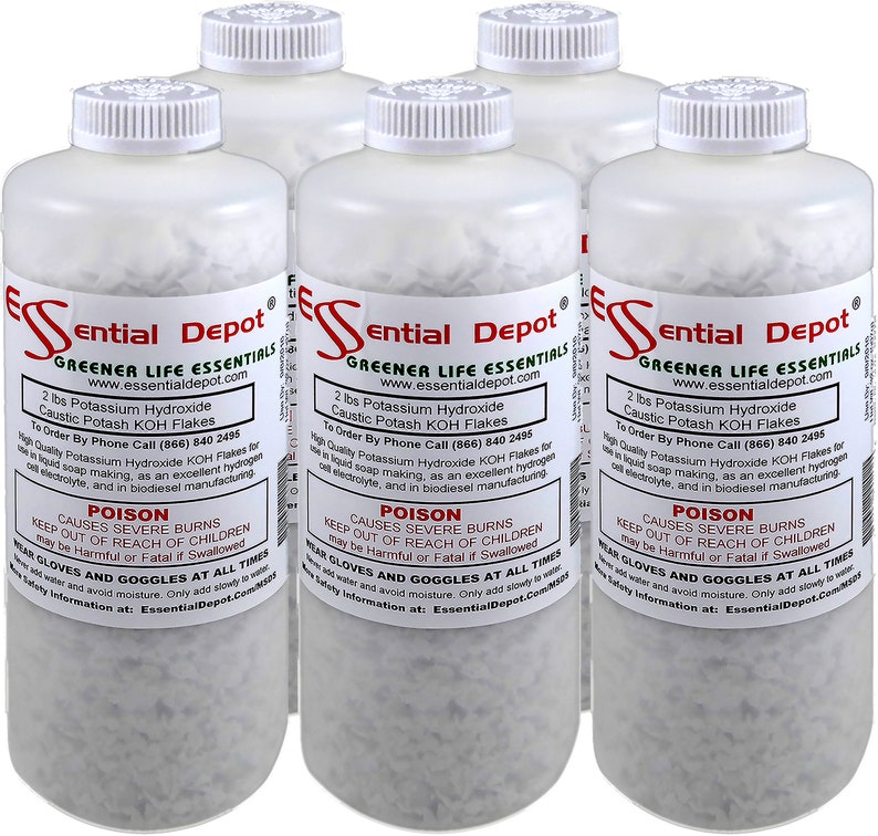 Potassium Hydroxide Flakes 10 lbs KOH Free Shipping image 1