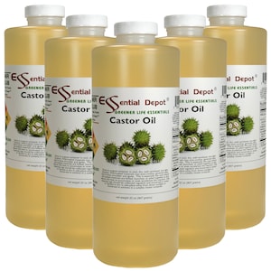 Castor Oil - Food Quart - 5 Quarts (32 oz. net wt per container)