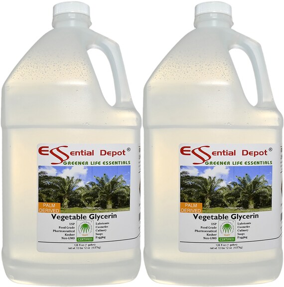 Glycerin Vegetable KOSHER USP 2 X 1 Gallon Containers Free US Shipping 
