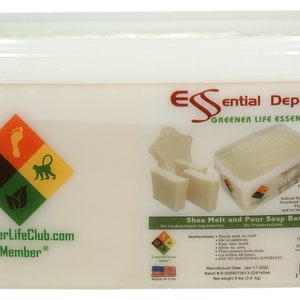 Shea Melt and Pour - 8 lbs - Greener Life Club Box