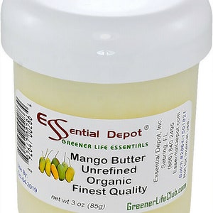 Organic Mango Butter 3 oz.