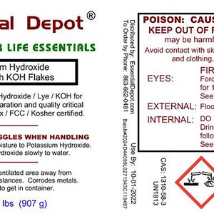 Potassium Hydroxide Flakes 10 lbs KOH Free Shipping image 5