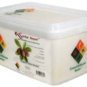 Organic Shea Butter - Grade A - Unrefined - 7 lbs - Greener Life Club Box