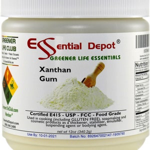 Xanthan Gum 12 oz Powder USP FCC Food Grade
