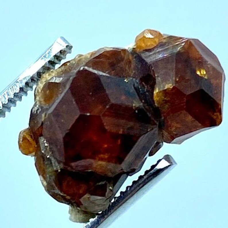 Orange Grossular Garnet Crystal Specimen