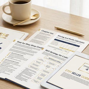 Etsy Seller Guide | Business, SEO, Marketing Ebook (Digital Download PDF)