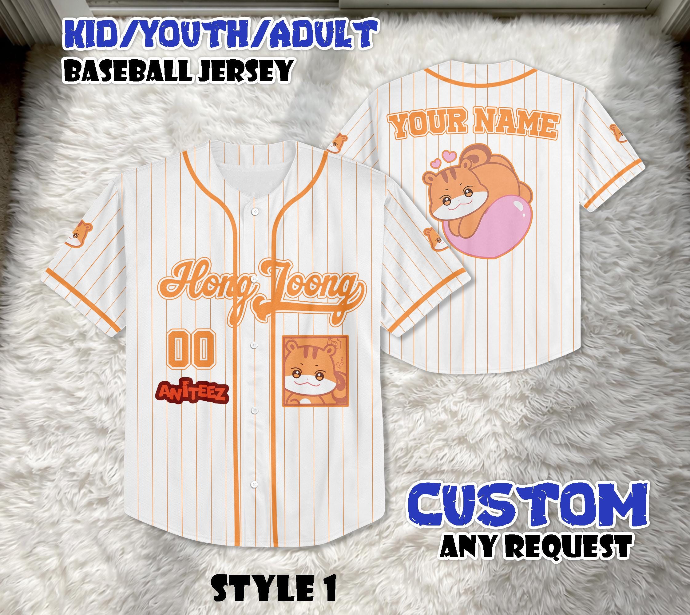 Ateez baseball jersey - Etsy México