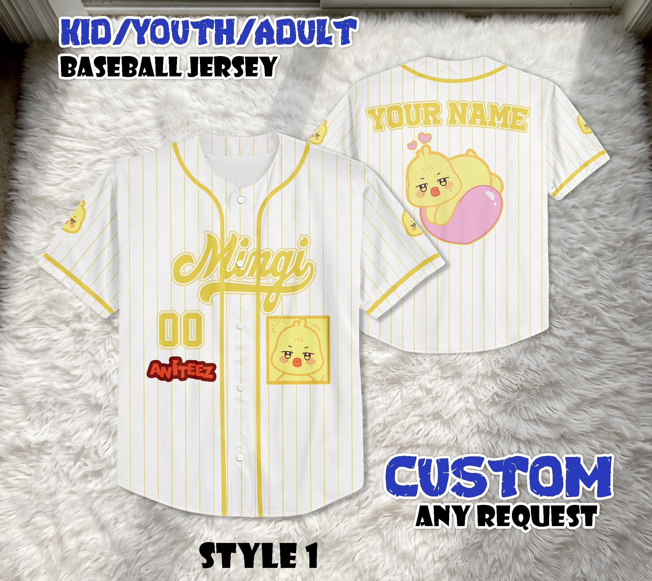 Ateez San Baseball Jersey - Etsy