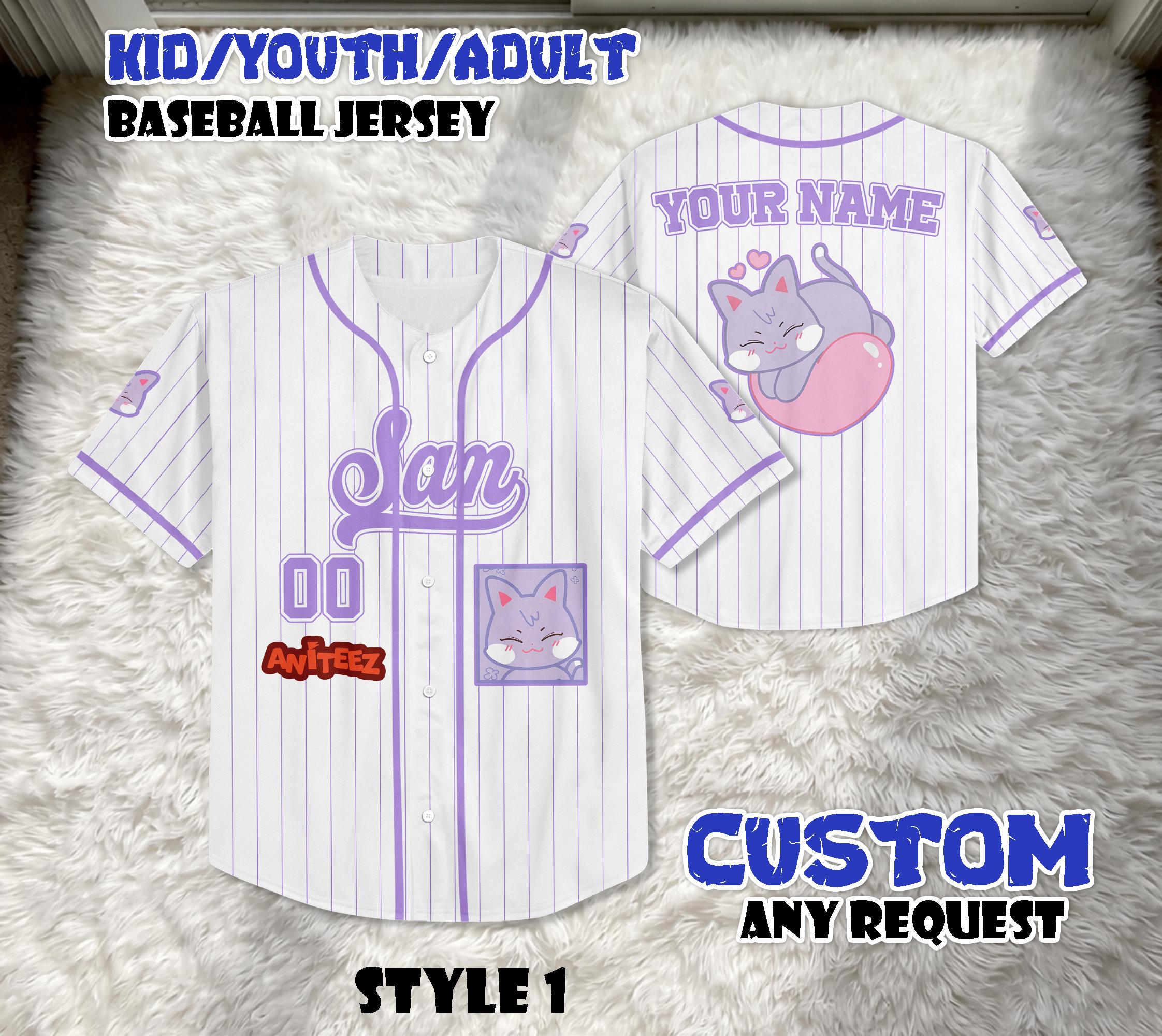 Ateez San Baseball Jersey - Etsy