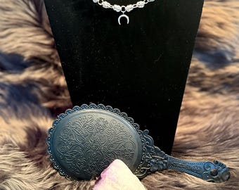 LilyBees Chainmail Crescent Moon Choker