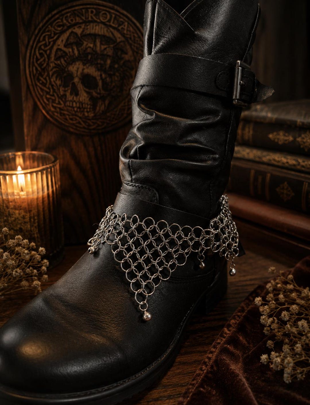Jester Chainmail Boot Chains -adjustable- Stainless Steel -sold ...