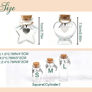 Personalized Star&Heart Shape Pet Fur Keepsake Glass Jar Pet Hair Memorial Jar Pet Sympathy Gift Dog Cat Remembrance Gift Pet Loss Gift image 9