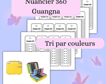 Muestra de color Guangna 360 – PDF A4 – Imprimible – Descarga instantánea
