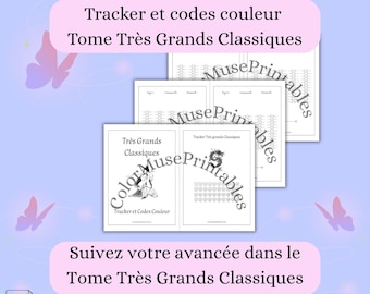 Grandes Clásicos – Rastreador de Coloreado Misterioso – Códigos de Color – Rastreador de Coloreado Misterioso – Tabla de Colores – PDF Imprimible