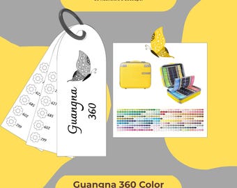 Muestra de color Guangna 360 – PDF A4 – Imprimible – Descarga instantánea