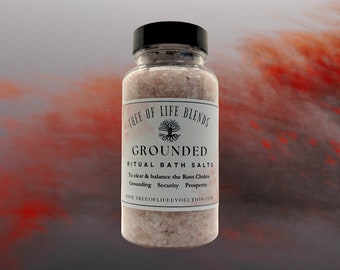 Grounded Bath Salts | Root Chakra Bath Salts | Dead Sea & Essential Oil Bath Salts