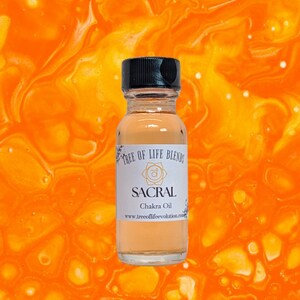 Sacral Chakra Oil | Chakra Essential Oil Blend | Sacral Chakra Ritual Oil