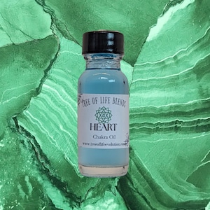 Heart Chakra Oil | Chakra Essential Oil Blend | Heart Chakra Ritual Oil