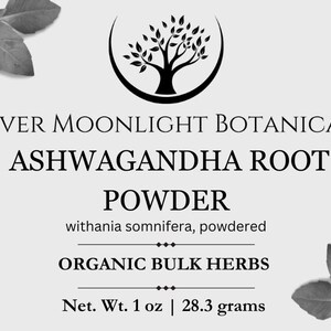 Polvo de raíz de ashwagandha, orgánico - Withania somnifera - Ginseng indio imagen 2