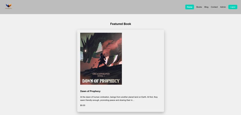 Plantilla web para autores en React / Plataforma de autor autohospedada de pila completa imagen 2