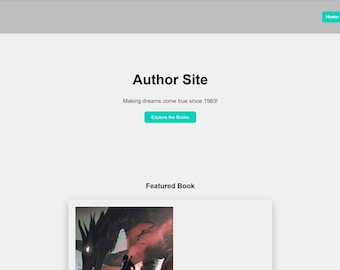 Plantilla web para autores en React / Plataforma de autor autohospedada de pila completa