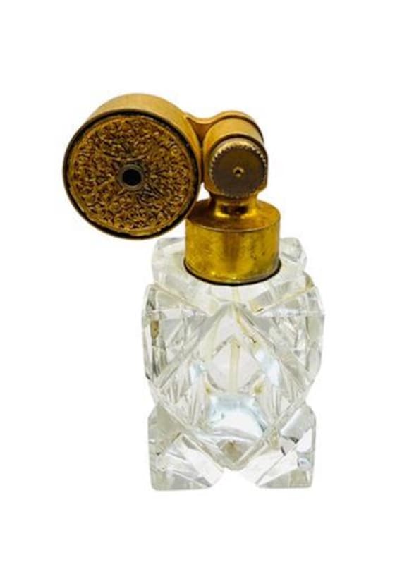Marcel Franck Antique French Crystal Atomizer Perfume Bottle