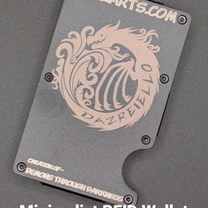 Personalized Aluminum RFID Wallet with Money Clip