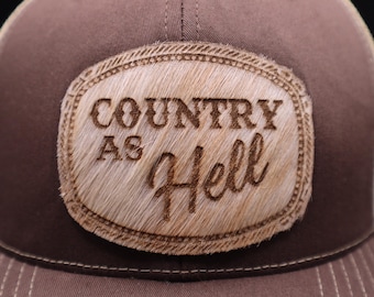 Hair On Hide Patch Trucker Hat – Western Ranch Cap, Richardson 112