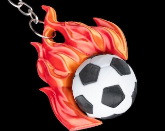 Soccer Fireball Keychain – Fidget Toy & Gift for Soccer Fans
