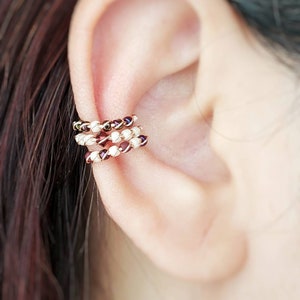 Conch Ear Cuff - Hoop Ear Cuff Set - No Piercing Ear Cuff