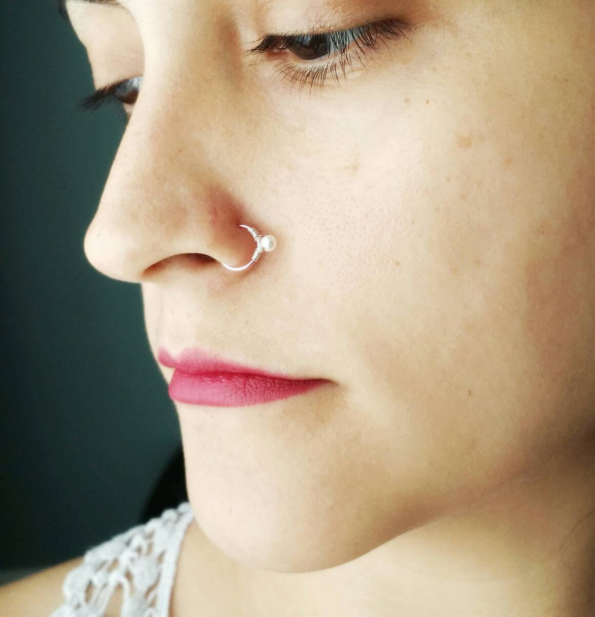 Clip On Nose Ring Fake Nose Ring Nose Ring Faux Piercing Etsy