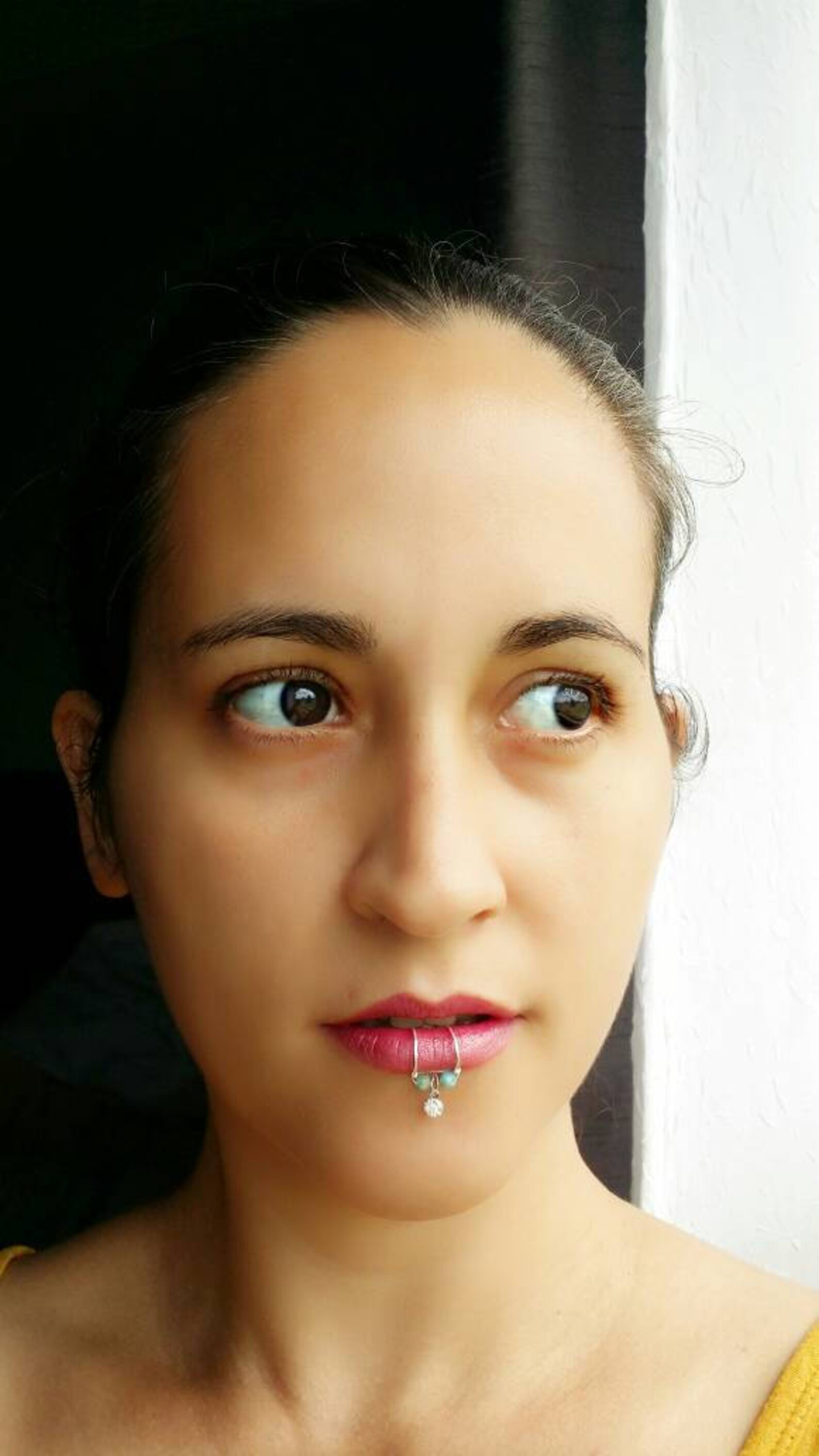 12mm Double Lip Ring Faux Lip Ring Lip Piercing Clip on Etsy