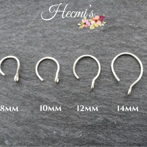 Fake Lip Ring Sterling Silver image 3