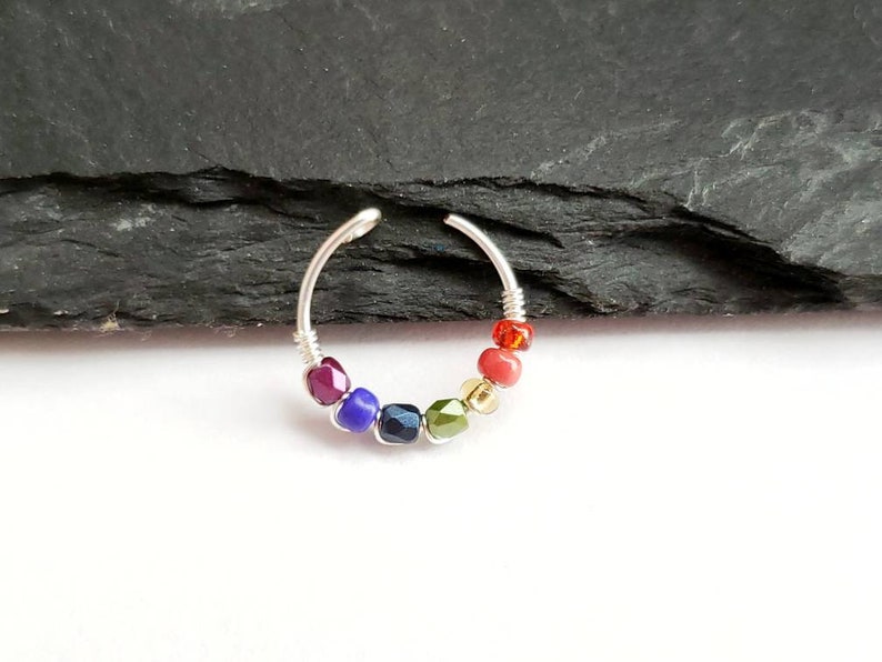 LBGTQ Pride Gay Pride No Piercing Rainbow Ear Cuff Pride Ear Etsy