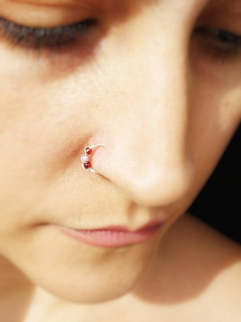 Fake Nose Ring Set Clip on Nose Ring Faux Piercing No Etsy