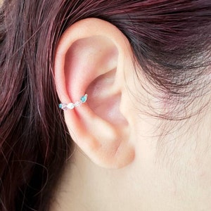 Transgender Pride Ear Cuff -  Trans Pride Jewelry - Hoop Ear Cuff - Gay Pride Jewelry
