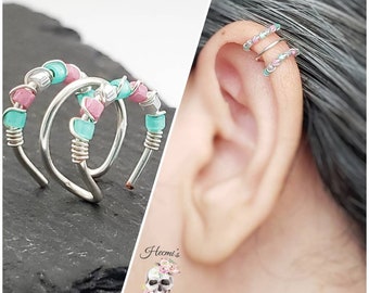Faux Triple Helix - Fake Piercing Smycken - Kroppssmycken - Färger att välja mellan