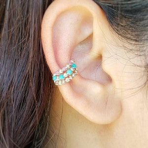 Conch Ear Cuff No Piercing Ear Cuff Hoop Ear Cuff Set image 1