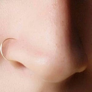 Faux Nose Ring Set Nose Ring Lip Ring Faux Piercing No Piercing Nose Cuff Purple Fake Nose Ring Set of 3 image 2