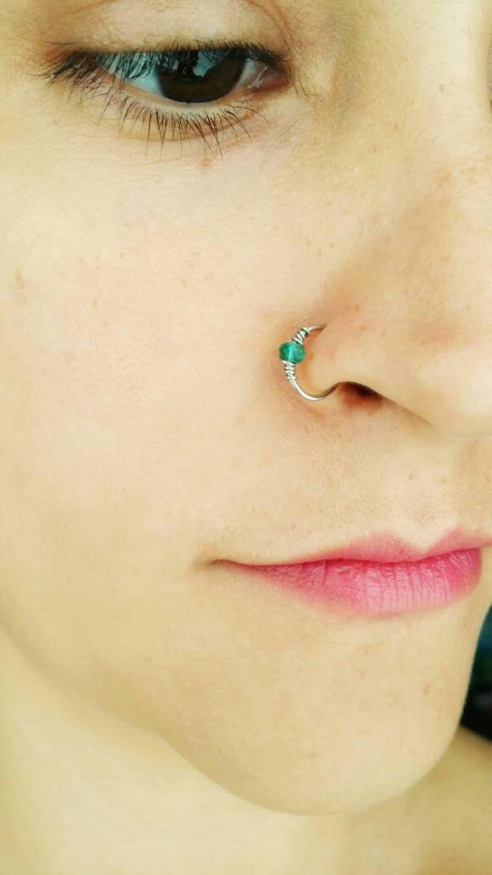 Fake Nose Ring Nose Ring Clip on Nose Ring Faux Piercing Etsy