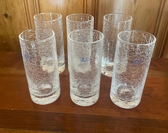 Martell & Co Crackle Glass Drinkware
