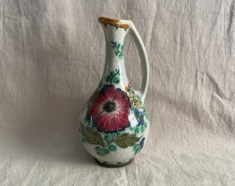 Vintage Royal Zuid Holland Gouda Style Pottery Pitcher