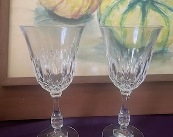 Fostoria Kimberly Wine Glasses Vintage