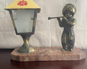 Vintage Electric Figural Lamp Working Rare