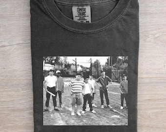Maglietta Comfort Colors Sandlot Legends Never Die, T-shirt da baseball, T-shirt della squadra di baseball